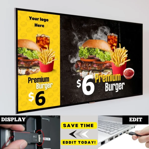 Digital Menu Board Template