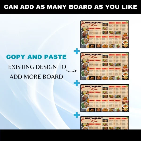 Editable Canva Template for Menus – Customizable Restaurant and Café Design