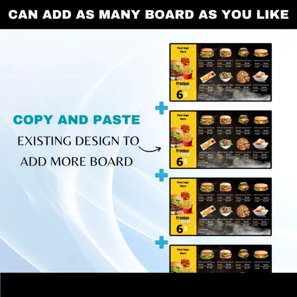 Digital Menu Board Template