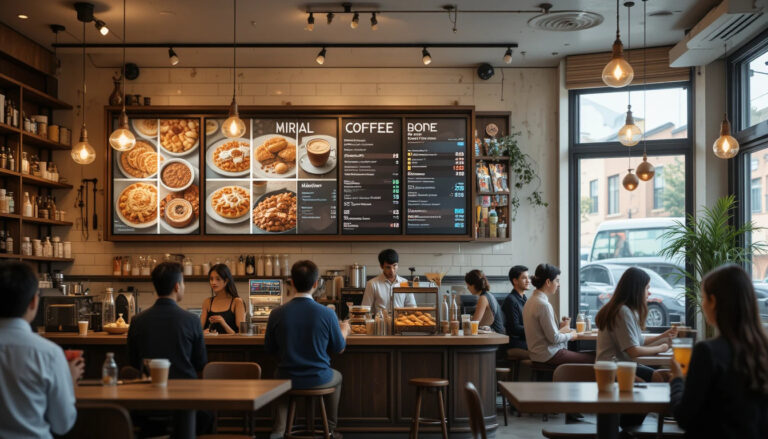 Digital Menu Board for Coffee Shop