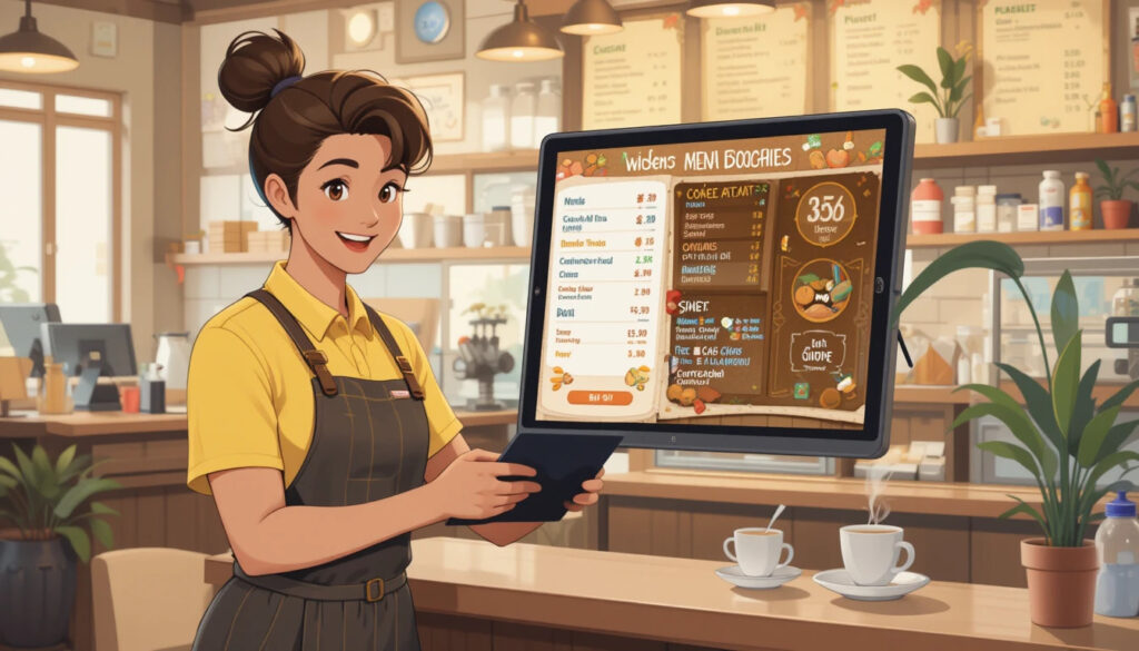 Digital Menu Board for Coffee Shop