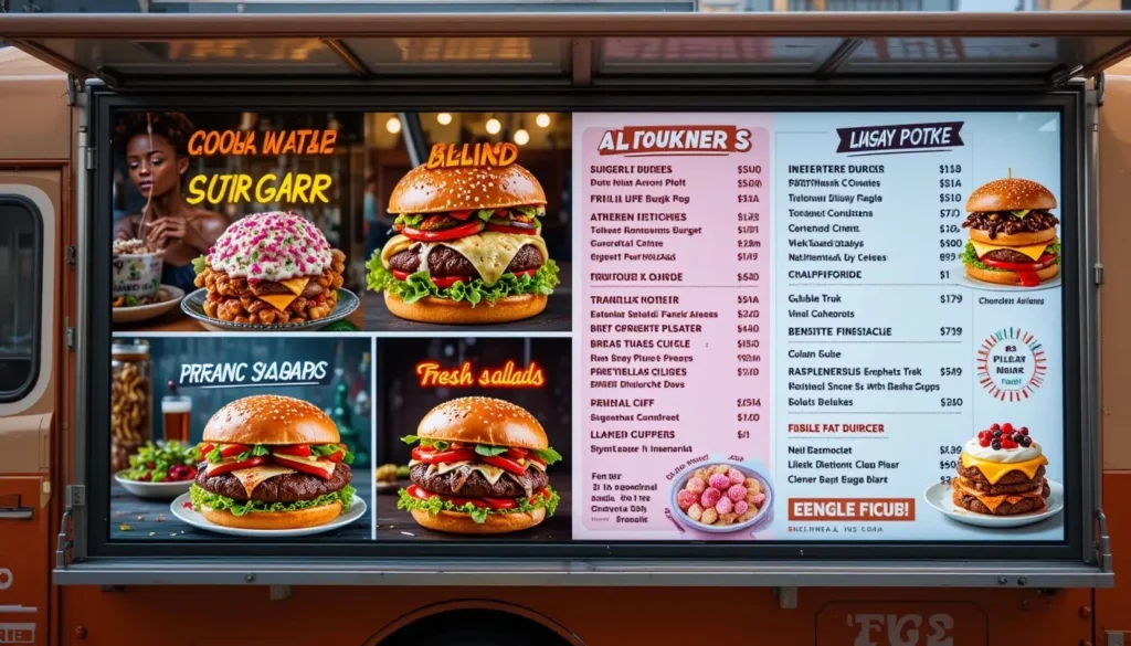 Food Truck Digital Signage