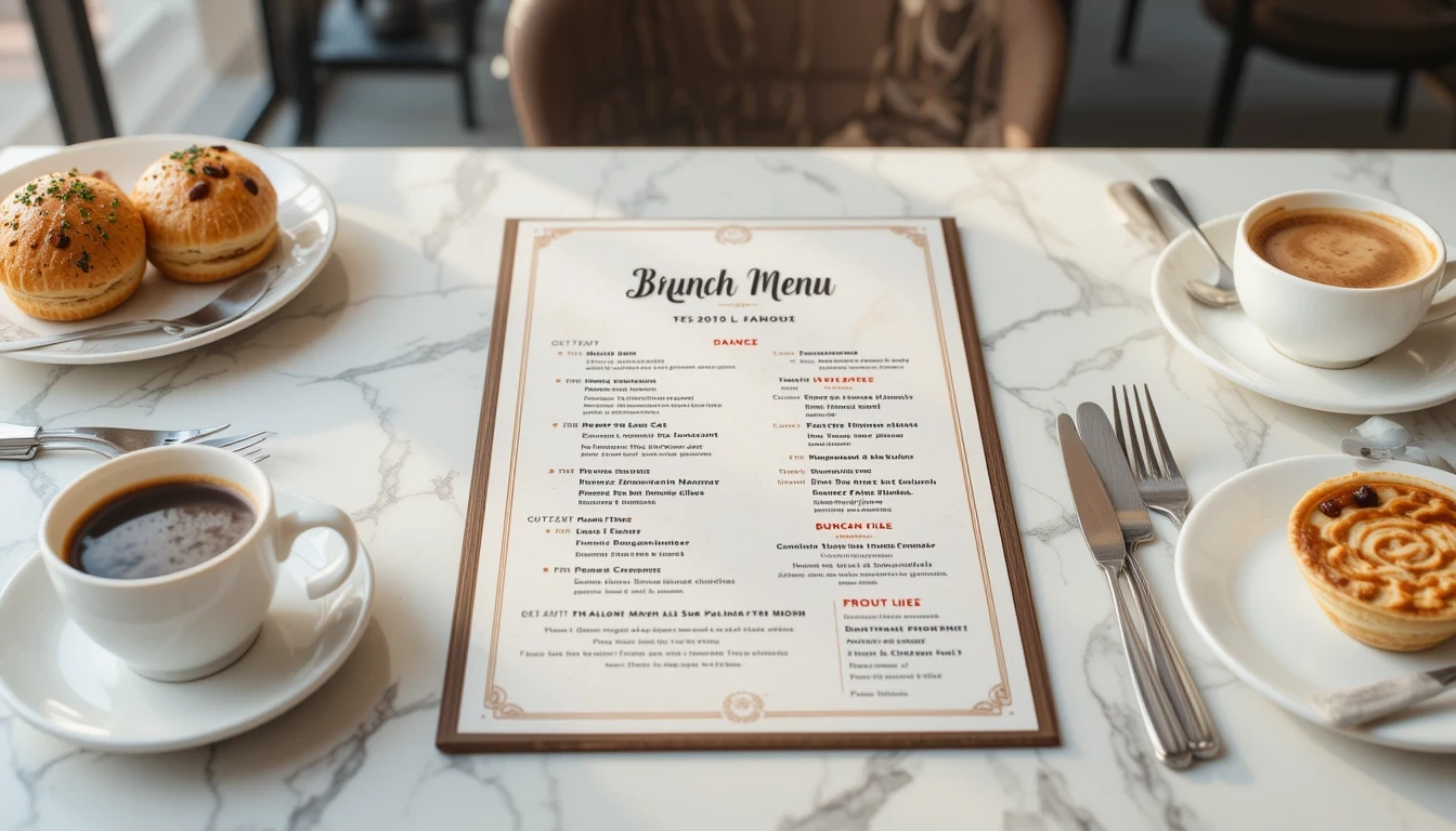brunch menu template