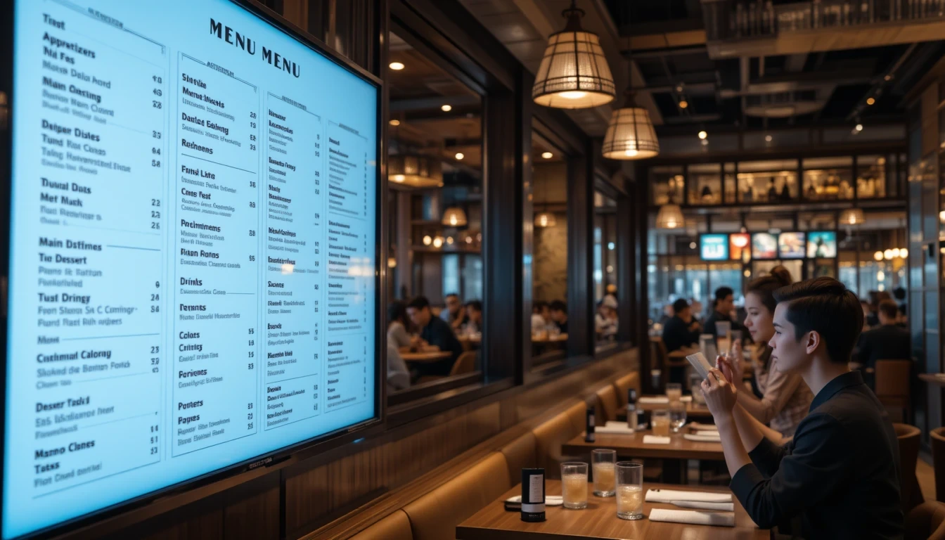 organize menu sections