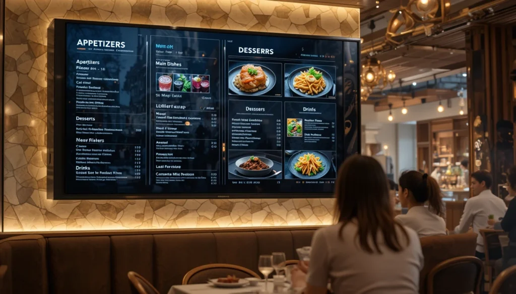 organize menu sections