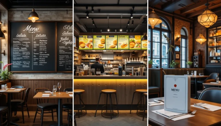 restaurant menu design